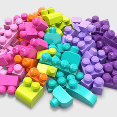 Конструктор рожевий у мішку (80 дет.) Mega Bloks