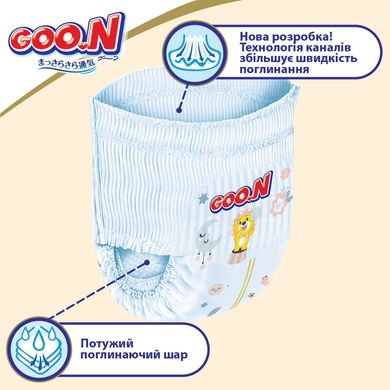 Трусики-подгузники Goo.N Premium Soft размер 4 L 9-14 кг унисекс 44 шт
