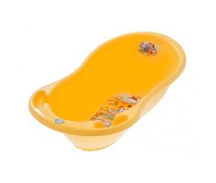 Класична ванночка "Сафарі"" з термометром TEGA, Жовтий, від народження, 86x30x47 см, Класична з термометром, Пластик