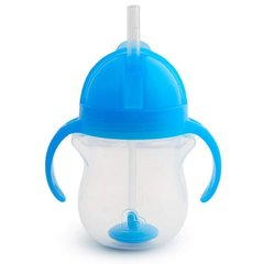 Пляшка-непроливайка Munchkin "Tip&Sip" 237 мл (блакитна), Блакитний, 207 мл, від 6-ти місяців, Пластик