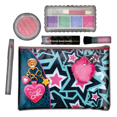 Детский набор косметики для макияжа Clementoni "Make Up Pochette", серия "Crazy Chic"