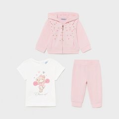 Спортивний костюм для дівчинки рожевий (3 одиниці) Mayoral 12 місяців