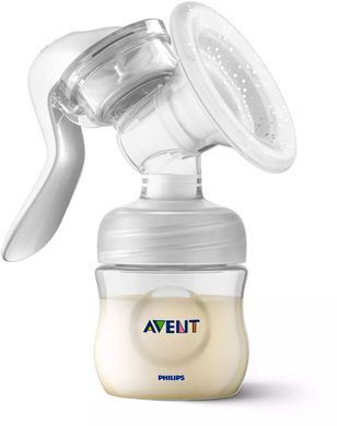 Молоковідсмоктувач механічний Philips Avent  з пляшкою для зберігання