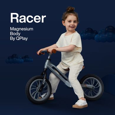 Біговел дитячий Qplay RACER із надувними колесами (Red White)