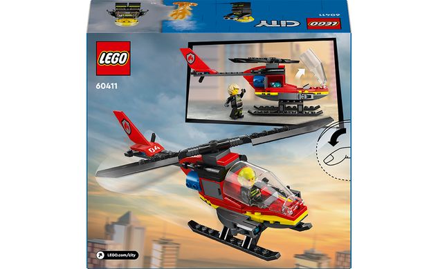 Конструктор LEGO City Пожежний рятувальний гелікоптер