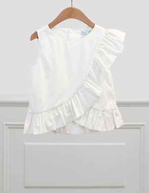 Дитяча біла блуза з воланами  ABEL & LULA 10 років