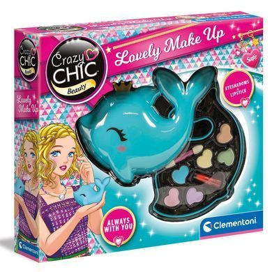 Дитячий набір косметики для макіяжу Clementoni "Lovely Make Up. Dolphin", серія "Crazy Chic"