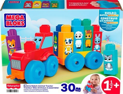 Конструктор "Трактор з тваринками" Mega Bloks