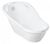 Класична ванночка  "ROYAL" з термометром TEGA, Білий, від народження, 92х44х34 см, Класична з термометром та зливом, Пластик