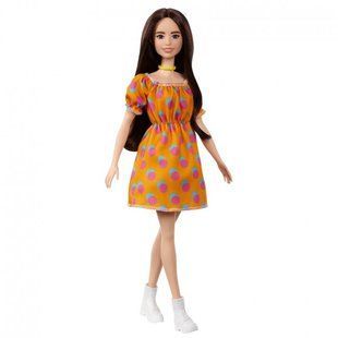 Лялька Barbie "Модниця" у сукні в горошок з відкритими плечима, 3+, Модниця, Дівчинка