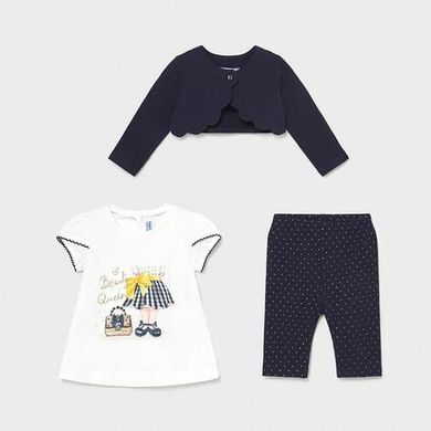 Комплект из 3-х ед.. (футболка, легинсы и туника), 18 месяцев, Девочка, Весна/Лето/Осень