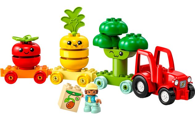 Конструктор LEGO DUPLO Трактор для вирощування фруктів та овочів