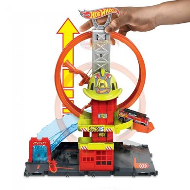 Игровой набор "Супер петля с пожарной станцией" Hot Wheels
