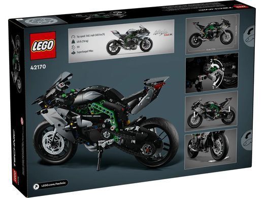 Конструктор LEGO Technic Мотоцикл Kawasaki Ninja H2R 643 деталі (42170)