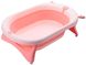 Детская ванночка трансформер BabaMama, Розовый, от рождения, 81,5x48x50,5 см, Трансформер, Пластик