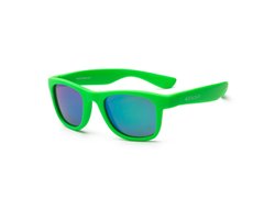 Солнцезащитные очки неоново-зелёные KOOLSUN серии WAVE, от 1 до 5-ти лет, Унисекс