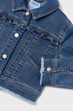 Куртка джинсова для дівчинки Mayoral, синій
