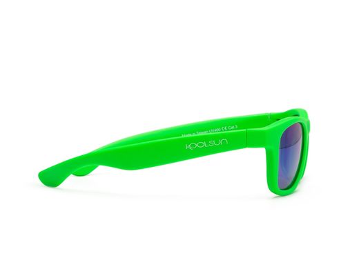 Сонцезахисні окуляри неоново-зелені KOOLSUN серії WAVE, від 1 до 5-ти років, Унісекс