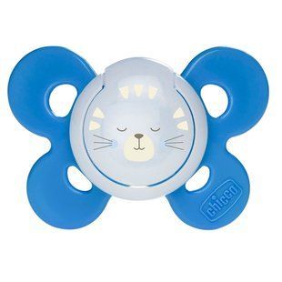 Пустушка Chicco Physio Comfort силіконова від 16 до 36 місяців ,  1 шт ( люмінесцентна ), від 16-ти місяців, Пустушки, Анатомічна, Силікон