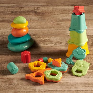 Іграшка-пірамідка Chicco Eco+ "Балансуючі камінці"