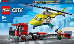 Конструктор LEGO City "Перевезення рятувального гелікоптера"