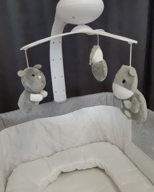 Дитяче ліжечко-гойдалка Mioobaby "Hugmee" (Grey)