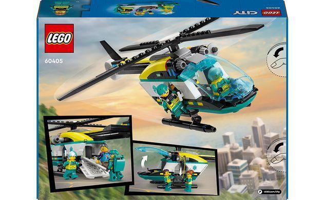Конструктор LEGO City Гелікоптер аварійно-рятувальної служби 226 деталей (60405)