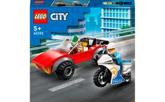 Конструктор LEGO City Преследование автомобиля на полицейском мотоцикле