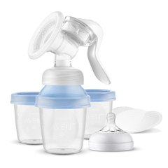 Молоковідсмоктувач механічний Philips AVENT SCF430/13 з контейнерами для молока