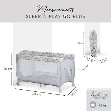 Детский манеж-кровать Hauck Sleep N Play Go Plus PB (Rainbow)