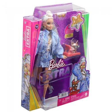 Лялька Barbie "Екстра" білявка з пучком на розпущеному волоссі