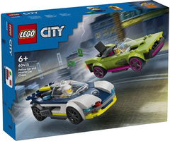 Конструктор LEGO City Преследование маслкара на полицейском автомобиле 213 деталей (60415)