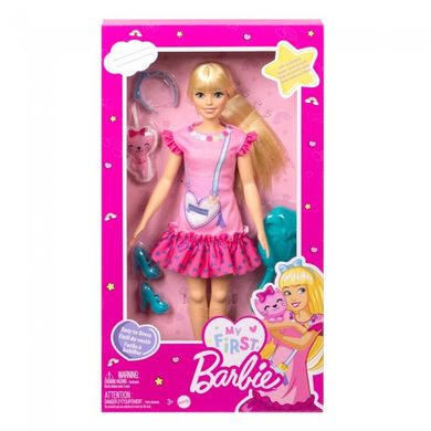 Куколка "Моя первая Barbie" блондинка с котёнком