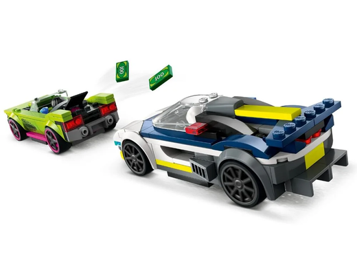 Набір LEGO City Переслідування маслкара на поліцейському автомобілі 213 деталей (60415)
