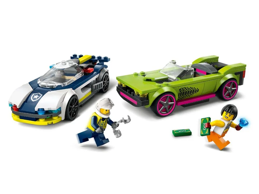 Набір LEGO City Переслідування маслкара на поліцейському автомобілі 213 деталей (60415)