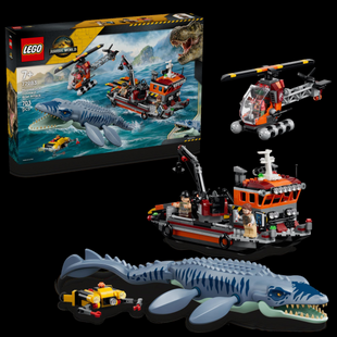 Конструктор LEGO&reg; Jurassic World Напад мозазавра на човен