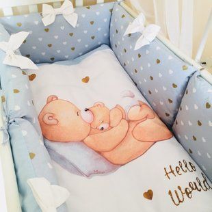 Постільний комплект Happy Baby, від народження, Унісекс, Поплін