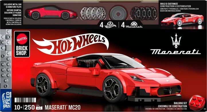 Колекційна машинка-конструктор "Maserati" серії "Speed" Mattel Brick Shop