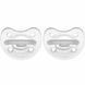 Пустушка Chicco PhysioForma Crystal, силікон, 2-6 міс., 2 шт.