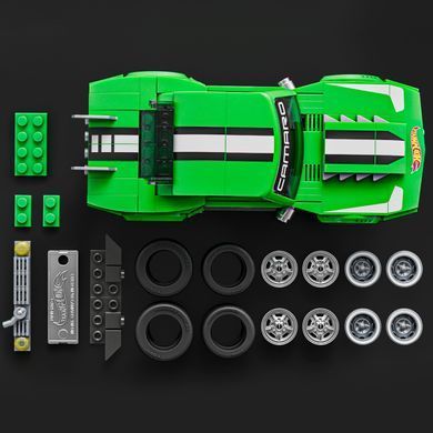 Колекційна машинка-конструктор "Camaro" серії "Speed" Mattel Brick Shop