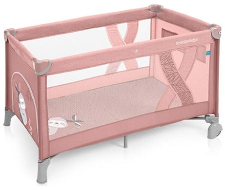 Кроватка-манеж Baby Design Simple (08 Pink)