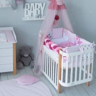 Дитячий постільний набір It's a girl, від 0 місяців, Бавовна