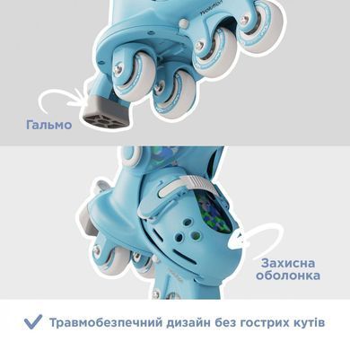 Роликові ковзани Yvolution Switch Skates блакитні