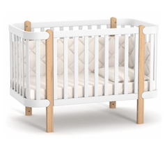 Дитяче ліжко ЛД5 Монако (біло/буковий), від 0 до 4 років, Унісекс