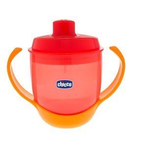 Чашка-непроливайка Chicco - Meal Cup 180 мл, 12 м+, Червоний, 180 мл, 1+, Пластик